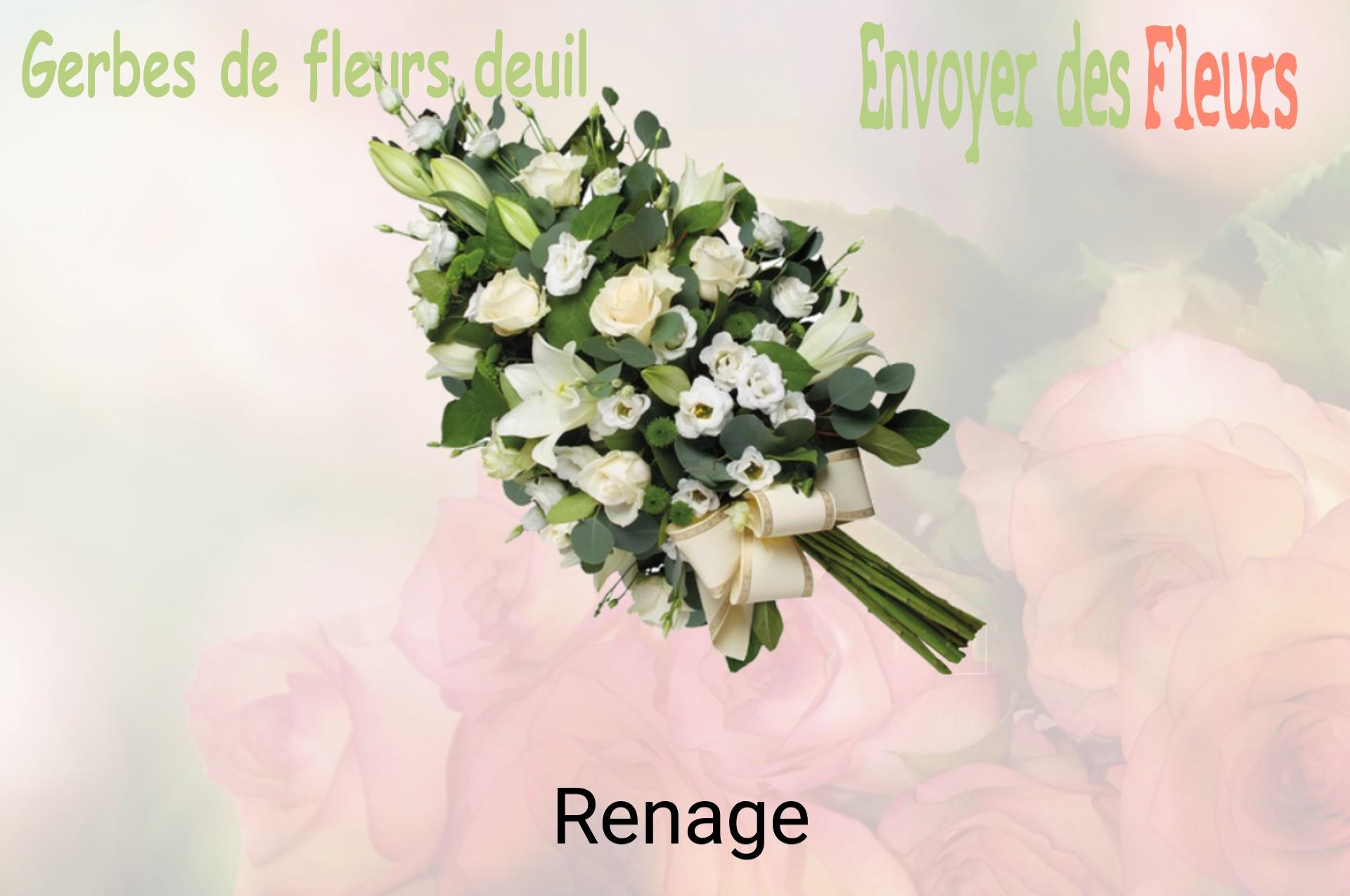 Gerbe de fleurs de deuil livrée à Renage